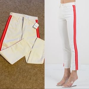 New with tag Mother Mid Rise Dazzler Crop size 28